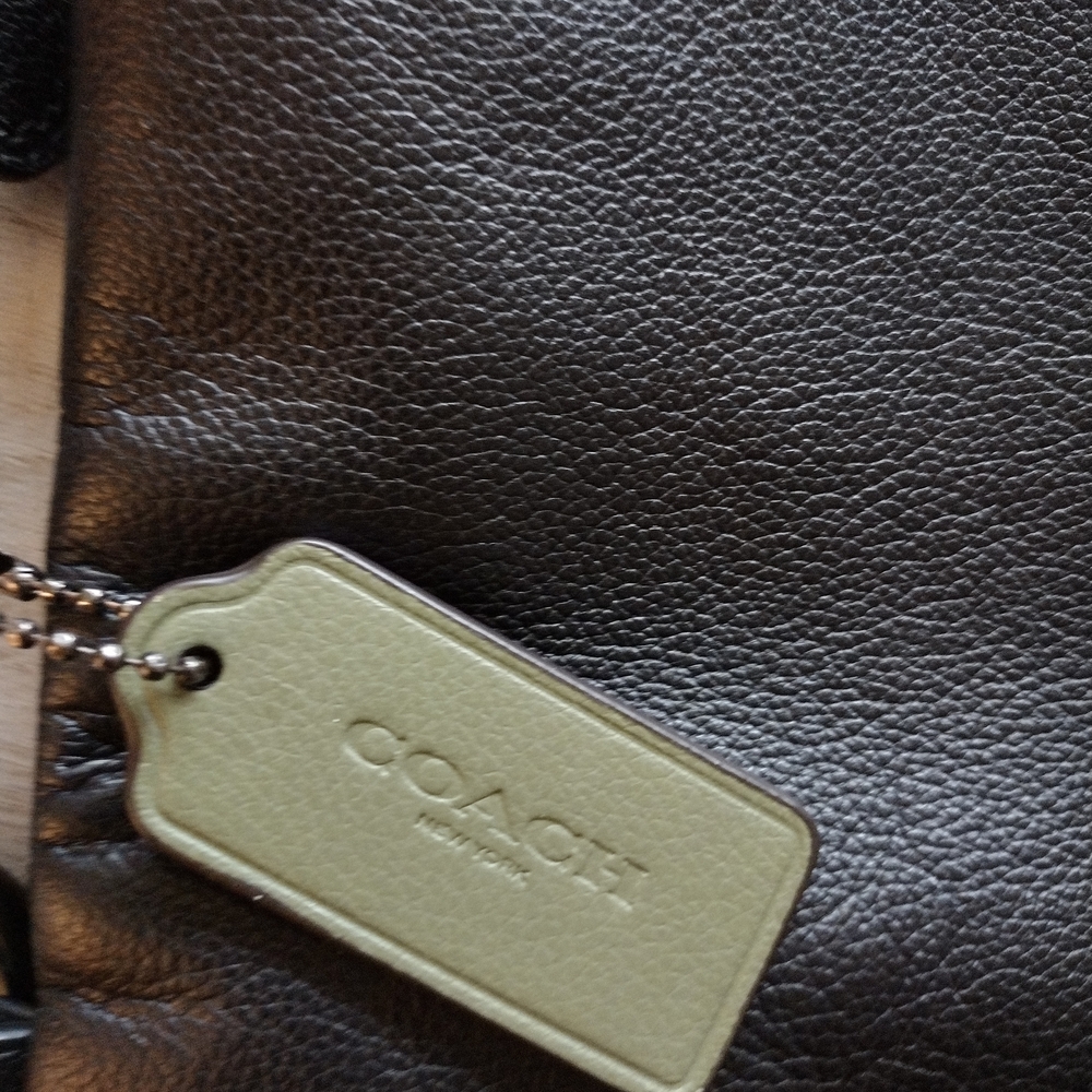 Coach Black Leather Messenger Bag